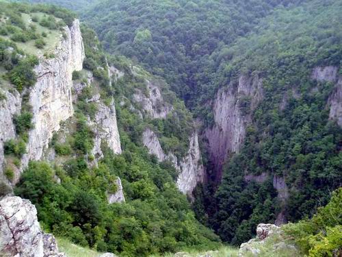 Большой каньон Крыма сверху